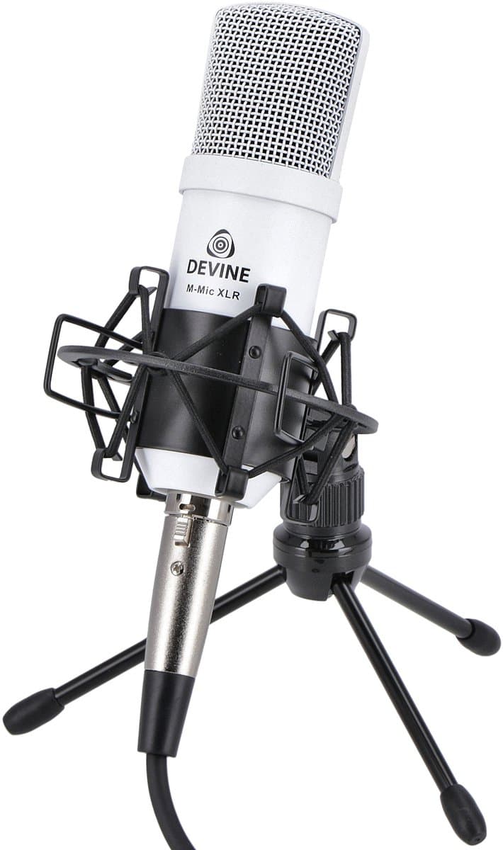 Condensatormicrofoon - Met gratis lessen - Devine M-Mic XLR W - Wit — afbeelding 1