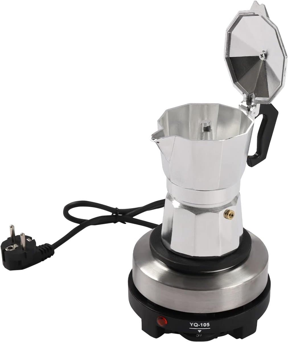 Elektrisch Espressomachine 500W voor Thuis en Kantoor - Rvs — afbeelding 1