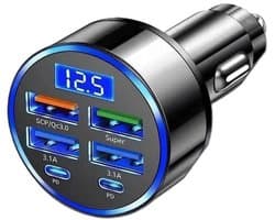 6-in-1 autolader met meerdere poorten en display