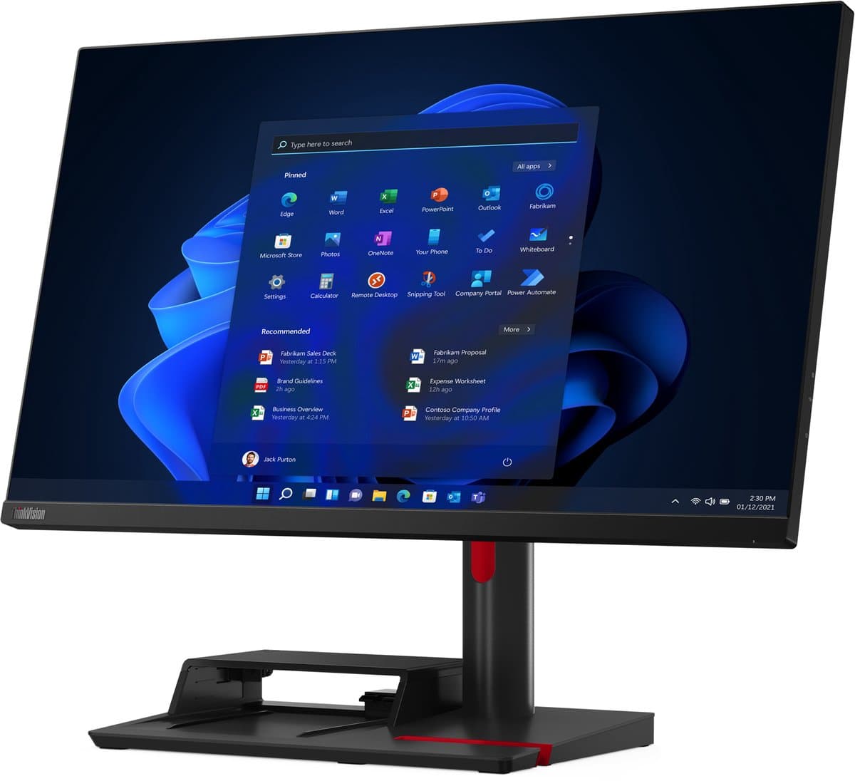Lenovo ThinkCentre TIO Flex 27i computer monitor 68,6 cm (27") 1920 x 1080 Pixels Full HD LED Zwart — afbeelding 1