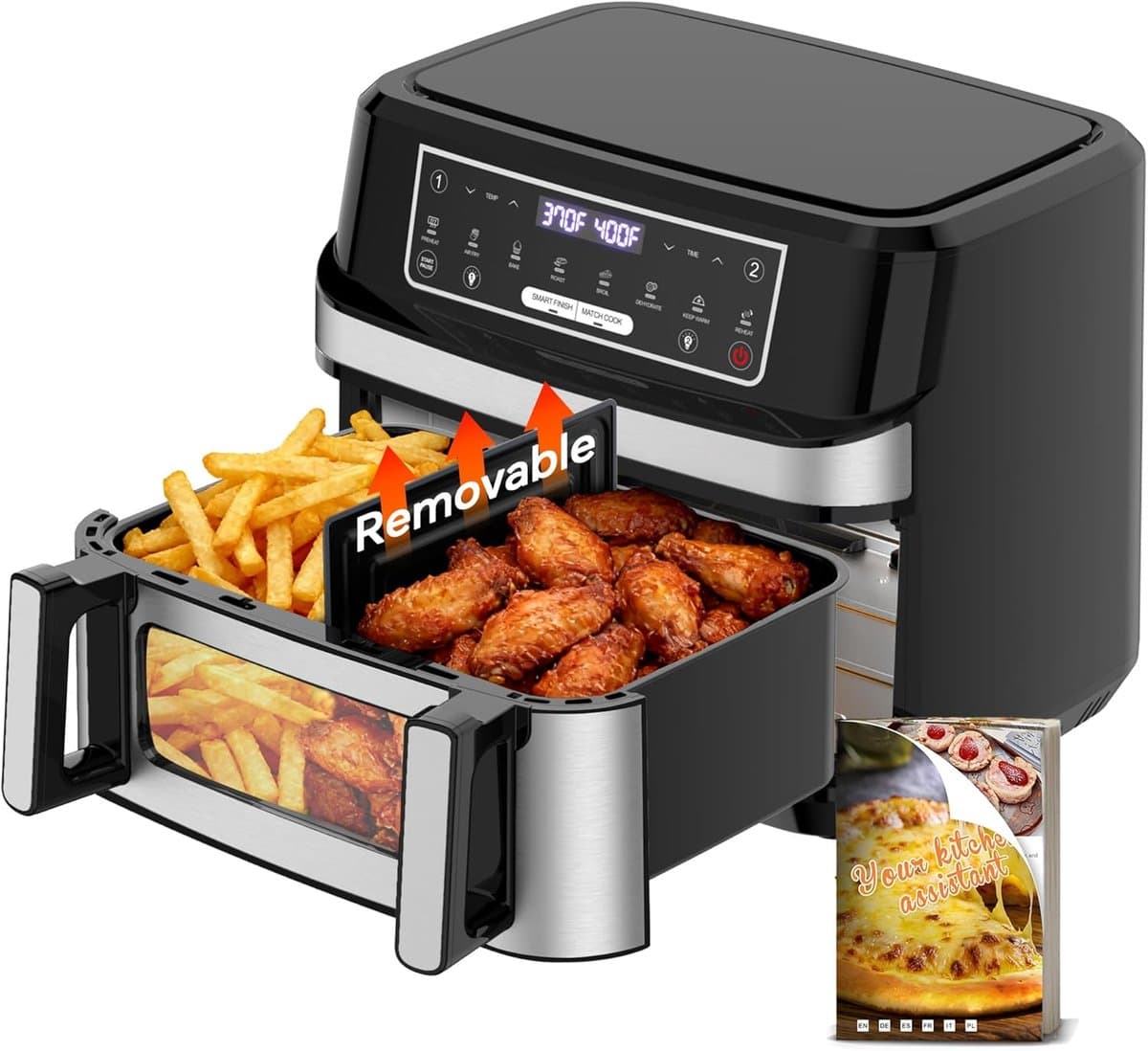 12L heteluchtfriteuse met twee verwarmingszones — afbeelding 1