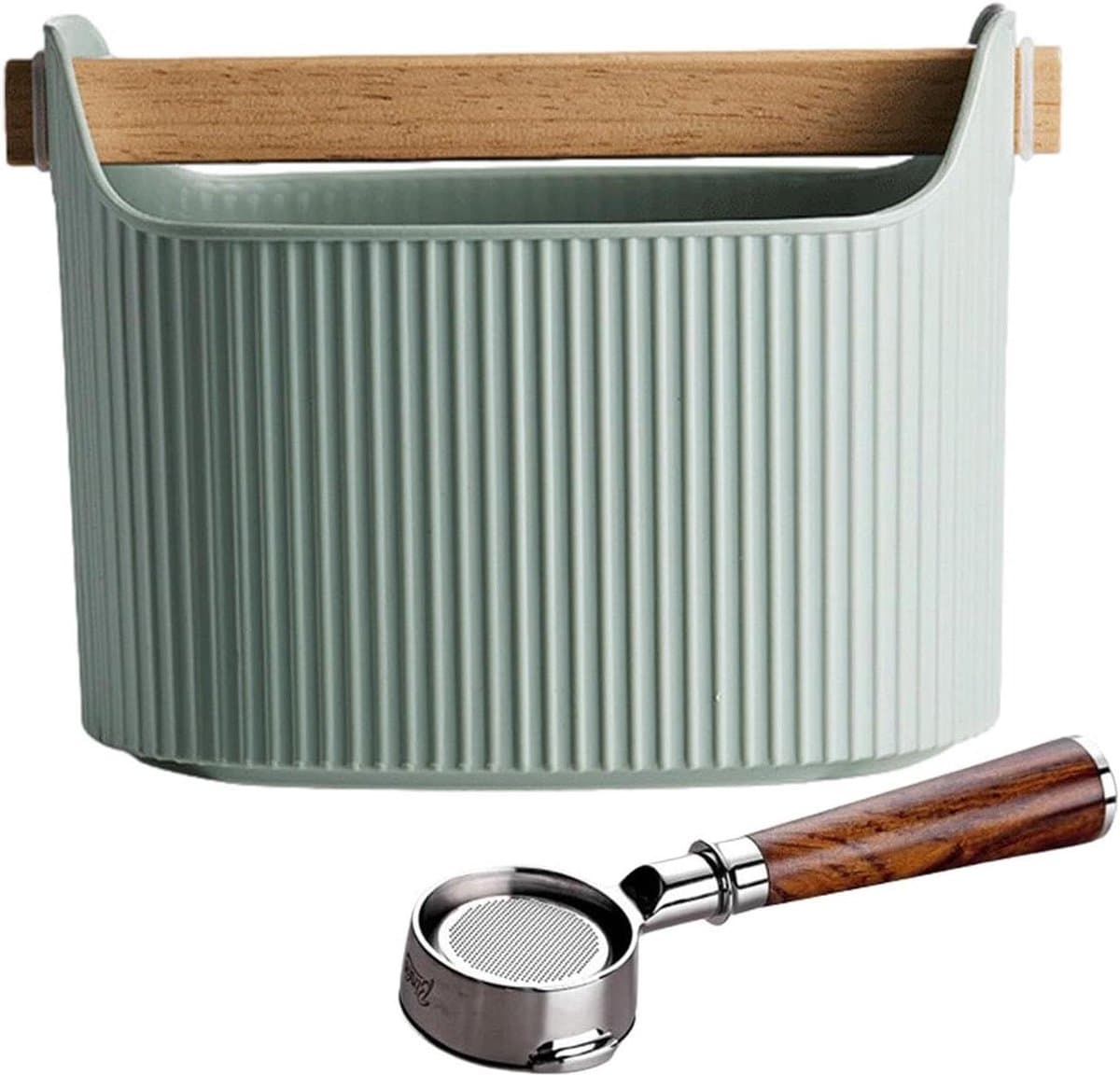 Koffie Klopdoos - Espresso Bak - Koffiedik Verwerken - Schokabsorberend - 1300 ml - Zwart — afbeelding 1