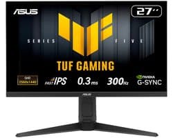 ASUS TUF Gaming VG27AQML5A - QHD Fast IPS Gaming Monitor - 300Hz - 0.3ms - G-Sync Compatible - 27 Inch