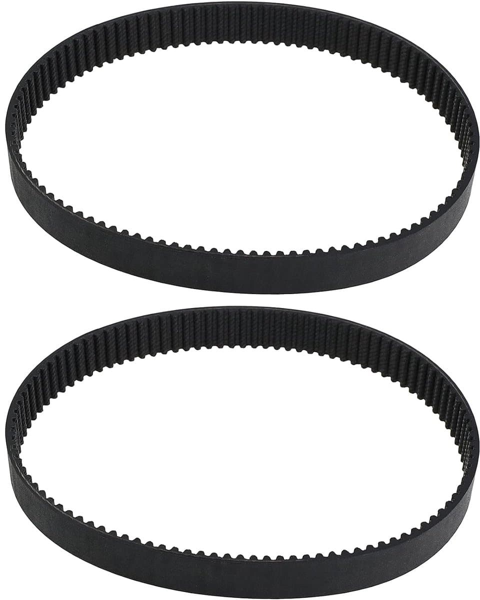 SnelShoppen - 2x Maaiertijdsgordel Rubber Zwart 3mm Stap 13mm Breed 103 Tanden 309mm Omtrek Gesloten Lussysteem Vervangingsgordel voor MacAllister MGT — afbeelding 1