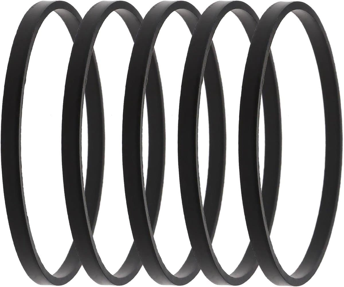 SnelShoppen - Carburetor Vervangingsset, Float Bowl, Rubber Seals, 5 Stuks, 47mm OD, 45mm ID, Voor Tecumseh Grasmaaier, Zwart — afbeelding 1