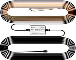 Dashcam voor auto - Zwart - Hardwire Kit met USB C Voedingspoort - 24 uur Parkeerbewaking en Spanningsindicator