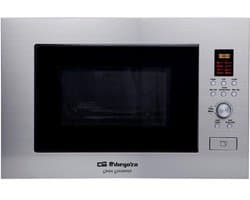 Inbouw Magnetron - Grillfunctie Oven - Snel Maaltijden Bereiden - Roestvrij Staal - 23 Liter - Zilver