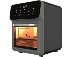 Combi Oven - Heteluchtfriteuse Bakapparaat - Multifunctioneel Koken - Dubbele Temperatuurregeling - 15 Liter Capaciteit - Zwart