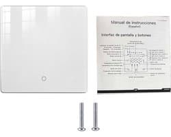 Slimme Thermostaat - Boiler Thermostaat - Verwarming Regelen - Vorstbeveiliging - 86 x 86 mm - Wit