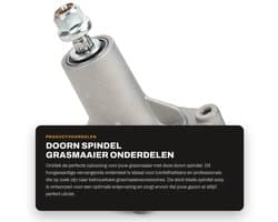 Dailygoods- Spindel Vervangend Onderdeel - Deck Blade Spindel - Grasmaaier Accessoire - Scherpe Snede - Duurzaam Materiaal