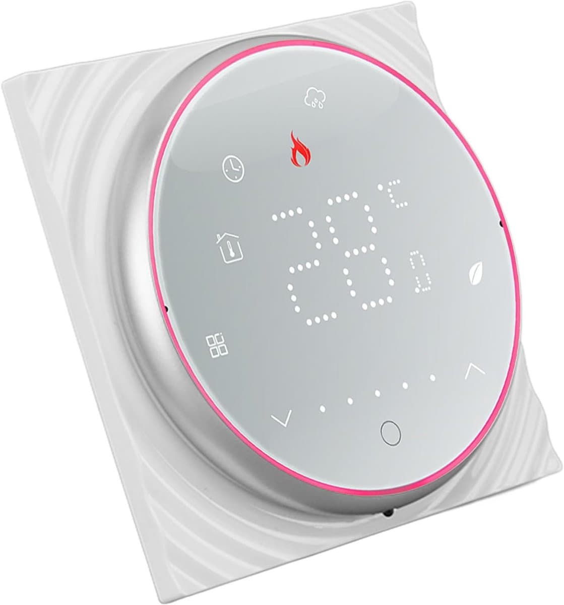 Slimme Thermostaat - Draadloze Regelaar - Energie Besparen - Programmeerbaar Weeksma - AC 95-240V - Wit — afbeelding 1