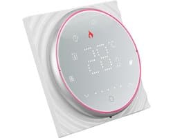 Slimme Thermostaat - Draadloze Regelaar - Energie Besparen - Programmeerbaar Weeksma - AC 95-240V - Wit