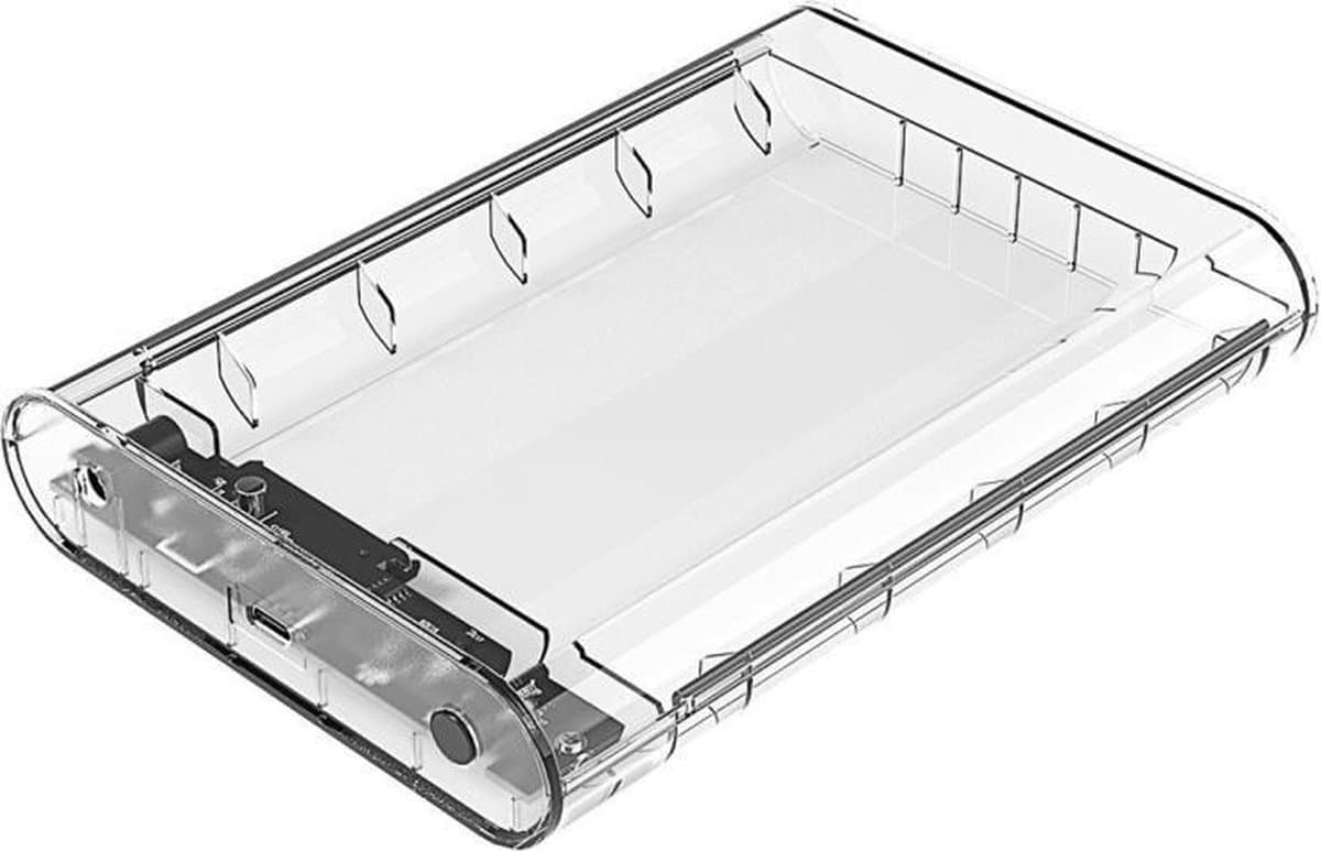 Let op type!! ORICO 3139C3 USB 3.1 Type-C externe behuizing voor 3.5 inch SATA HDD harde schijf (transparant) — afbeelding 1