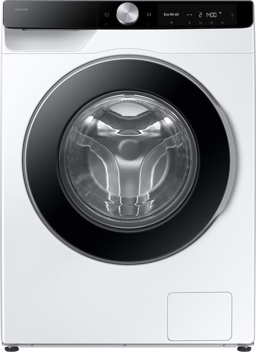 Samsung WW90DG6U85LKU3 vrijstaande wasmachine - 9 kg capaciteit - 1400 tpm centrifugeersnelheid - Ecobubble-technologie - zilveren afwerking — afbeelding 1