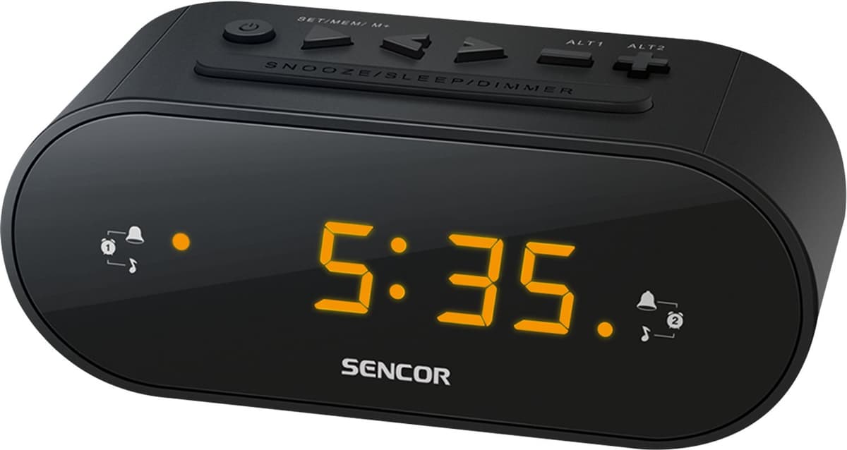 Sencor SRC 1100 - Klok Radio - Zwart — afbeelding 1
