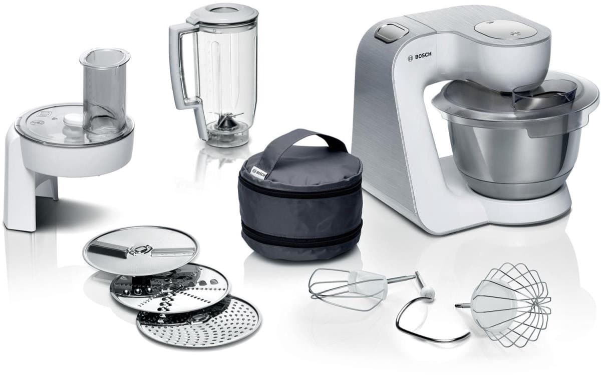 Bosch MUM58W20 keukenmachine 3,9 l Zilver, Wit 1000 W — afbeelding 1