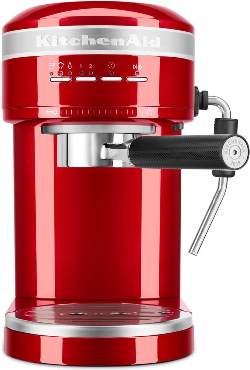 KitchenAid Espressomachine Artisan - koffiemachine met slimme sensortechnologie, stoompijpje en accessoires - Rood — afbeelding 1