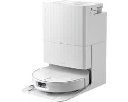 Roborock Qrevo Edge 2-robotstofzuiger-25.000 Pa-7,98 cm ultraslank ontwerp-12 mm dweilheffing-80℃ Warmwatermopwas&Zelfreinigend Station-FlexiArm Technology-RetractSense navigatiesysteem-dubbel anti-klitssysteem-Reactieve AI en Roborock app-bediening.