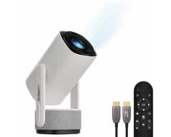Mini Beamer Draadloos - 360 ANSI Lumen Full HD - LED - Android 11.0 Smart TV - Compact Draagbaar - Thuisbioscoop