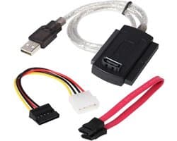USB-naar-SATA/IDE-adapterkabel - Voor 2,5 of 3,5 inch harde schijf en DVD/CD-ROM-drives