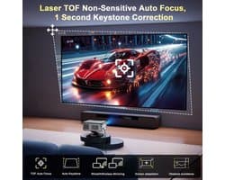 Beamer T10PRO Bracket - 3000 ANSI Lumen - 1920 x 1080 Resolutie - LED - Voor Thuis En Filmprojectie