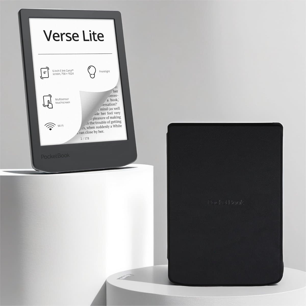 PocketBook Verse Lite e-reader – 6 inch – 8 GB + Zwart hoesje – voordeelbundel — afbeelding 1