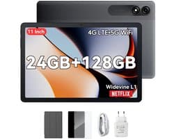 Blackview Tab 90 Tablet PC - 11 inch - 24GB+128GB - 4G LTE+5G WiFi - 8200mAh Accu - Octa Core - Android 14 - Grijs