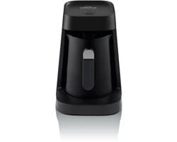 Arzum OKKA Minio Jet Turks Koffiezetapparaat OK0017-0500 | Zwart/Chroom - Dubbelzijdige koffiepot - 1-5 kopjes - 480W
