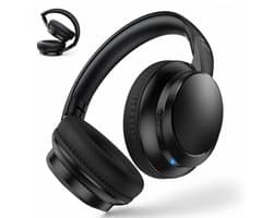 Phreeze MH3 - Hoofdtelefoon Draadloos - Bluetooth Koptelefoon - Over Ear Koptelefoon - Met Microfoon - Opvouwbaar - Equalizer - Zwart