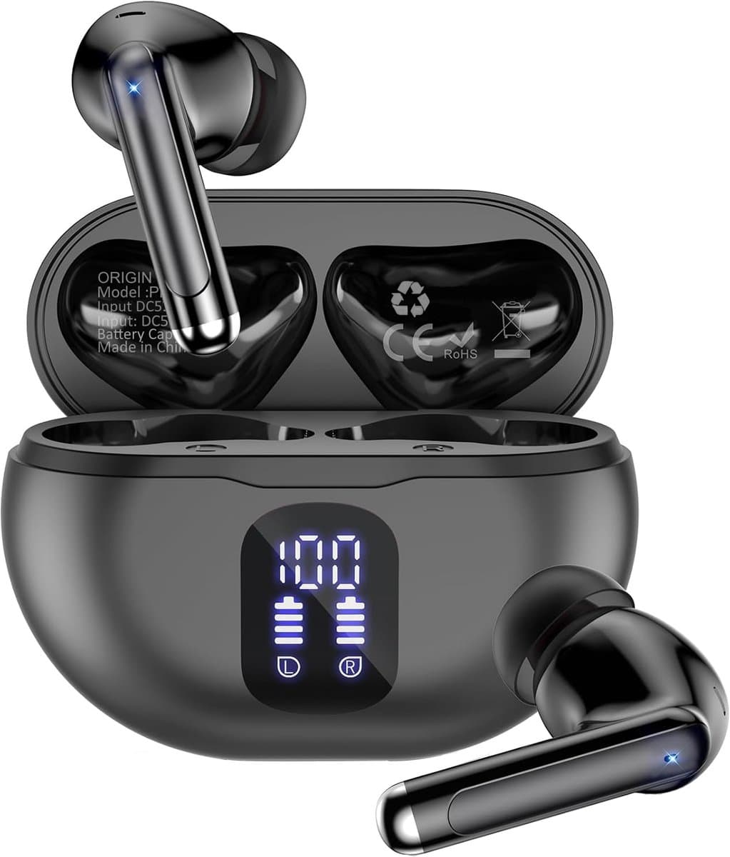 ORIGIN™ Pro 500 Draadloze Oordopjes - Bluetooth 5.4 Oortjes - Active Noise Cancelling - ANC/ENC - HiFi - Earbuds geschikt voor vrijwel alle Smartphones en Laptops — afbeelding 1