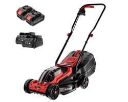 YARDIO Tools® - Grasmaaier Elektrisch - Grasmaaier Accu - Handmaaier - 320mm maaibreedte - 21v incl. 2x 4.0a Accu en Snellader - tot 100m2 - Lawnmaster 320 - LawnMaster320-2x-4.0aBAT