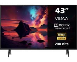 Horizon Diamant 43HL4330F/C Smart TV 43 Inch – Full HD LED – Zeer Smal Design – VIDAA – 2024