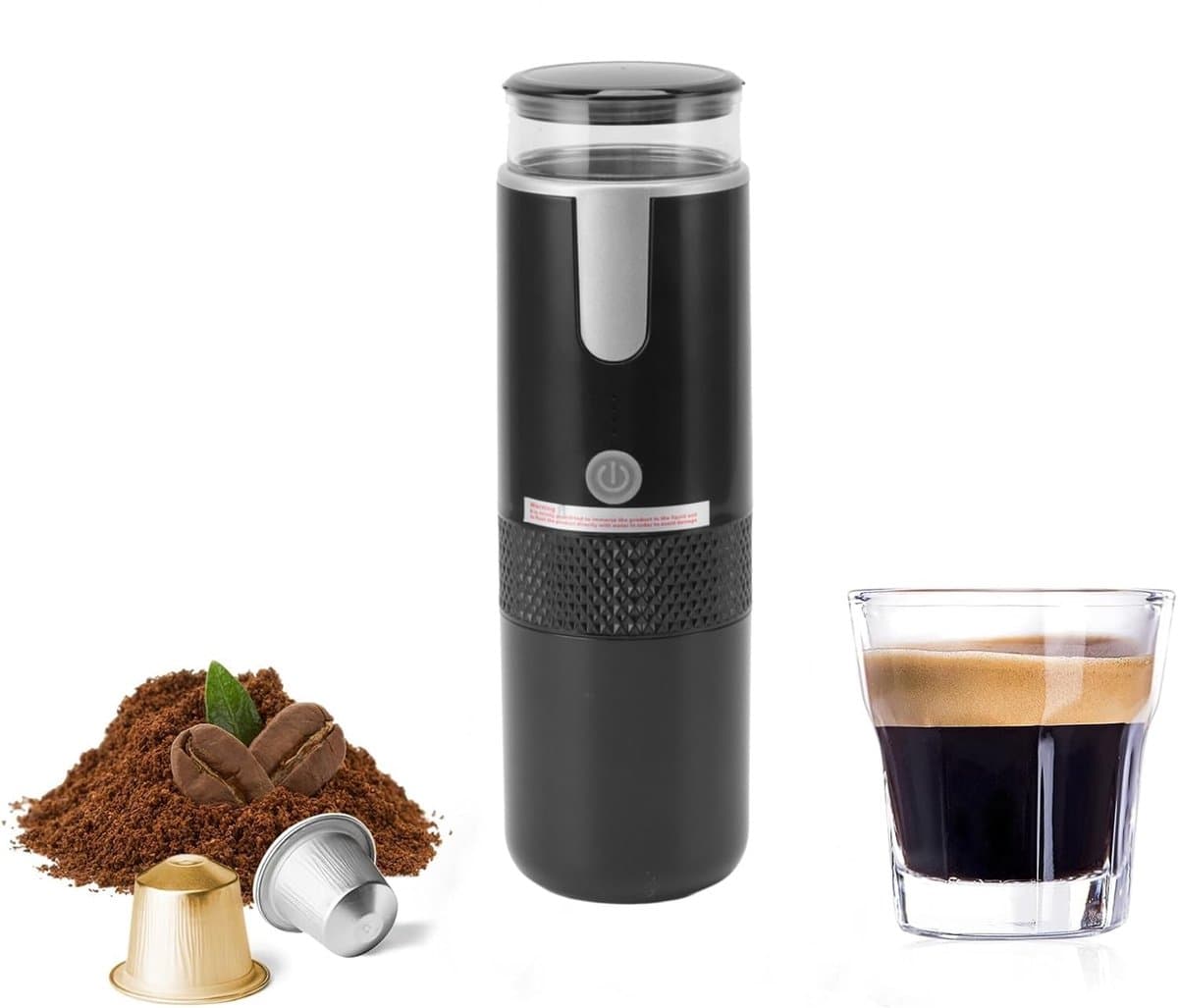 Draagbare koffiezetapparaatcapsules Machi Machine Automatische originele poedercontainer voor klassieke draagbare koffiezetapparaat voor op reis Koffiemachine Handmatige espressomachines — afbeelding 1