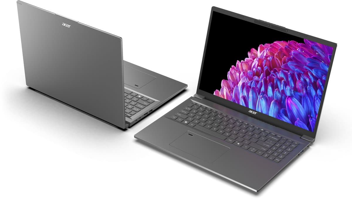 Aspire 16 A16-71M-7483 - Laptop - 16 inch 2K OLED - Core Ultra 7 - 16GB - 1TB SSD - Verlicht toetsenbord - Grijs — afbeelding 1