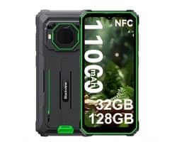 Blackview BV6200 Plus - Robuuste Smartphone - 32GB RAM - 128GB - 11000mAh - 6,56 inch - 4G Dual SIM - Android 15 - 98dB Ultra-luide luidspreker - NFC GPS - Groen