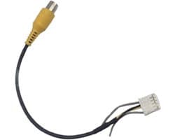 10-Pin naar RCA Adapterkabel – Universele Rear/Reverse Camera Verloopkabel – Android Carplay Autoradio – Gele Tulp Video Plug – 19cm
