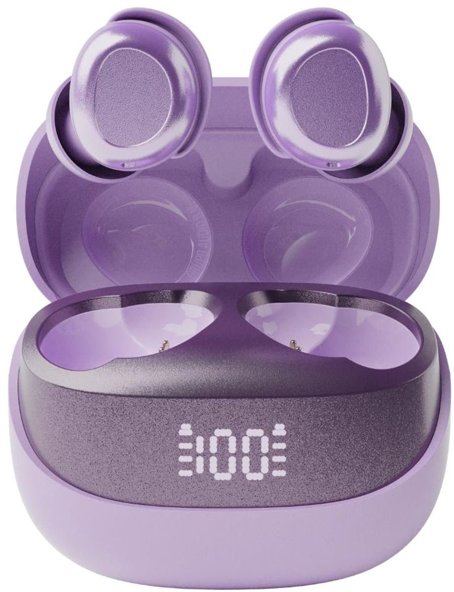 pocobob® Z draadloze oortjes - Purple Amatista - bluetooth oordopjes - kleine oordopjes - in ear oortjes - met microfoon - ook voor slapen - Met pocobob APP voor je smartphone — afbeelding 1
