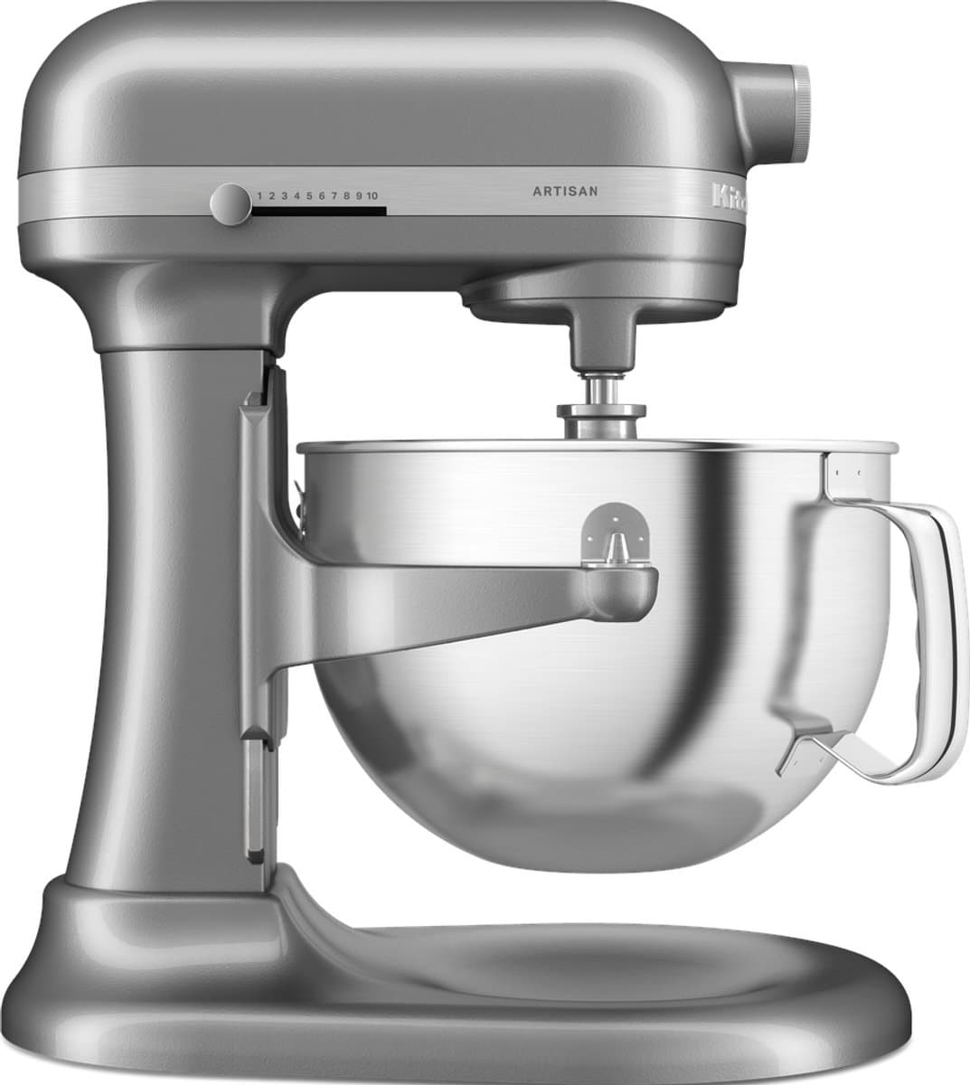 KitchenAid keukenmachine - Artisan - In hoogte verstelbare kom - 375 W - 11 snelheden - 3 RVS accessoires - 5,6L - Zilver — afbeelding 1
