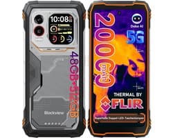 Blackview XPLORE 1 Pro - Robuuste Smartphone - 5G - 48GB RAM - 512GB ROM - 6.78 inch - Robuuste Telefoon - Nachtzicht - Android 15 - NFC - GPS - Oranje