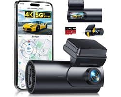 Quvo® Dashcam Voor En Achter - Dashcam - Parkeermonitor - Nachtzicht - Zwart- 3cm x 10cm x 4cm