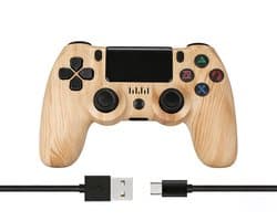 Namajunas - Draadloze Controller geschikt voor PS4/Pro/Slim/PC - Bluetooth gamepad - Geschikt voor Playstation 4 -Zes-assige sensor - LED-lichtbalk en touchscreen-functionaliteit - Audio Jack Input - Gaming Accesoires