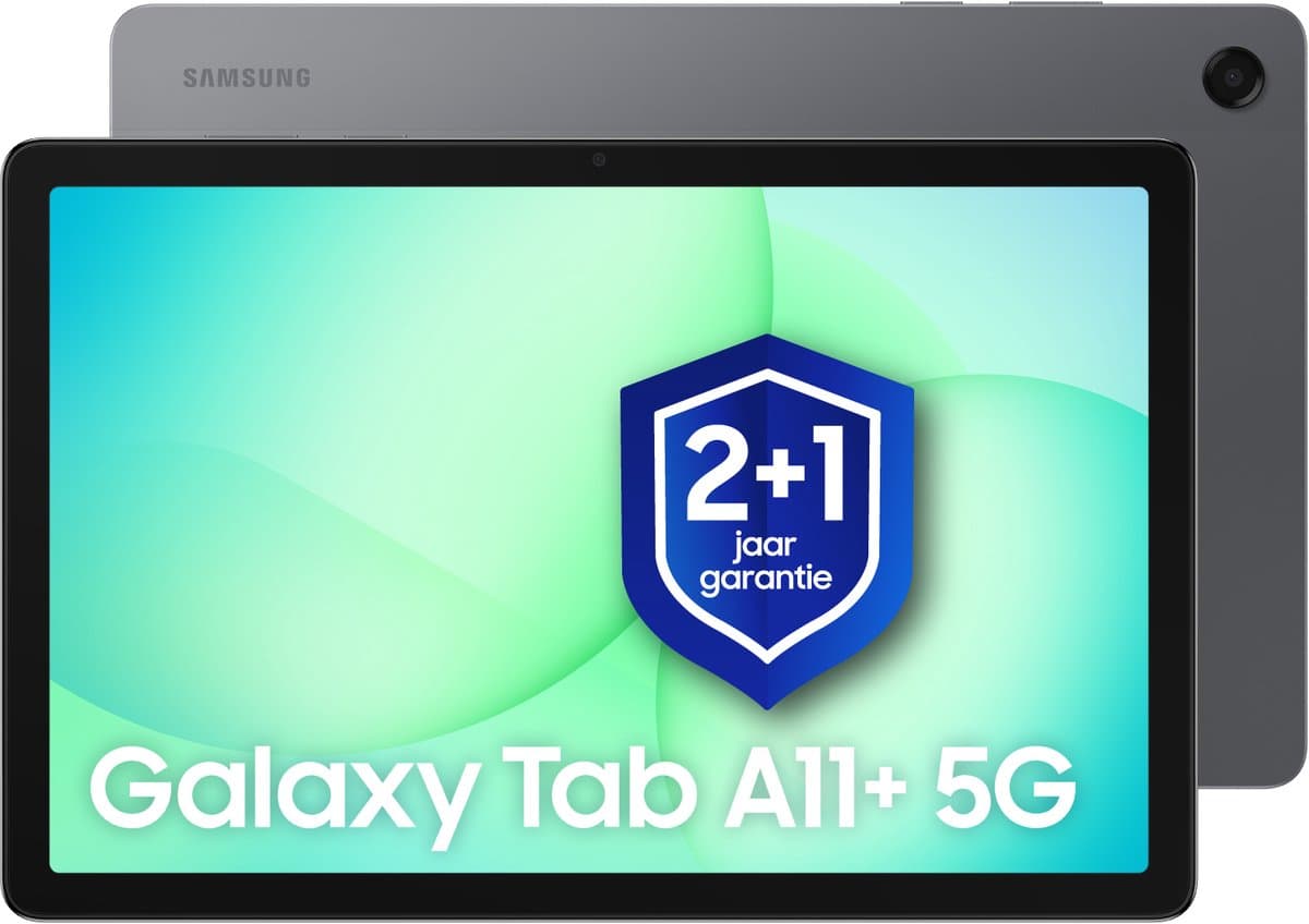 Samsung Galaxy Tab A11 Plus - 5G - 128GB - Gray + 1 jaar extra garantie — afbeelding 1