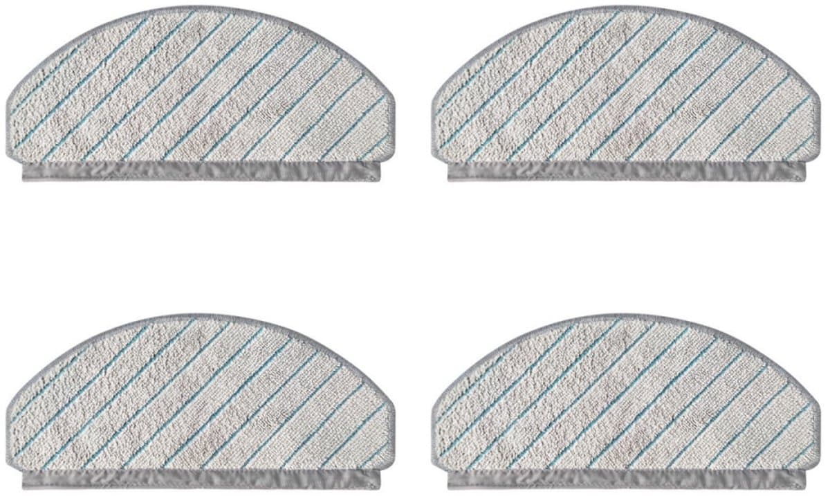 4 Stuks Wasbare Dweildoeken geschikt voor Ecovacs Deebot T10, T10 Plus mop doeken vervanging - Stofzuiger onderdeel - Dweildoeken — afbeelding 1