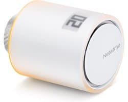 Netatmo Slimme Radiatorknop – Slimme Thermostaatknop – 1 Stuks Uitbreiding - geschikt voor Google Home, Alexa & Apple HomeKit