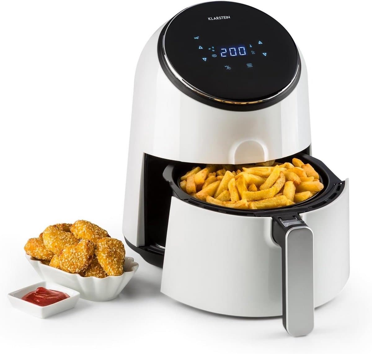Heteluchtfriteuse met Digitale Touch Control en 8 Programma's - Compact en Gezond Frituren — afbeelding 1