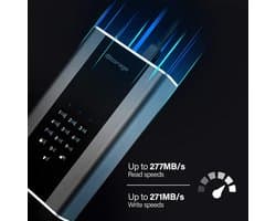 1TB Desktop Externe Harde Schijf - Hardware Encryptie & PIN Beveiliging (FIPS Niveau)