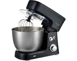 Aurixi® Mixer met Mengkom - Keukenmachine - Keukenrobot - Inclusief Accessoires - Zwart - 38cm x 24cm x 32cm