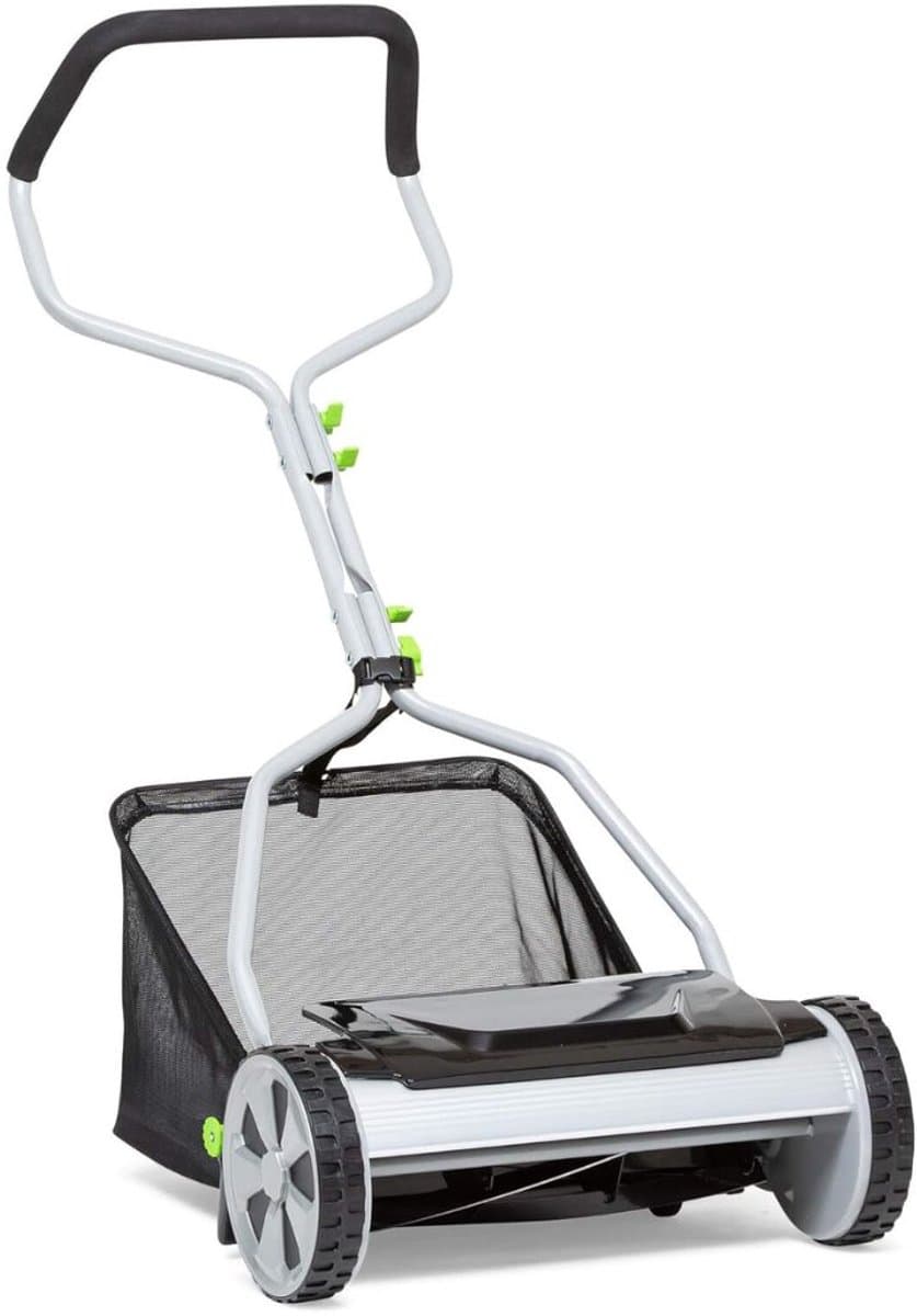 Aurixi® Grasmaaier Handmatig – Handmaaier Met 20 liter Opvankzak – Grasmaaiers – Grijs - 53cm x 43cm x 26cm — afbeelding 1