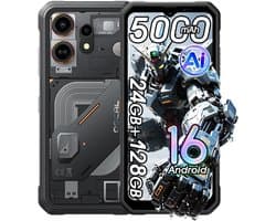 OSCAL MARINE 3 - Robuuste Smartphone - 4G - 24GB RAM - 128GB ROM - 6.56 inch - Robuuste Telefoon - Nachtzicht - Android 16 - NFC - GPS - Zwart