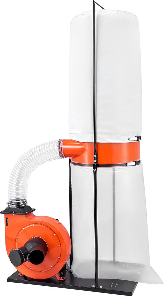 VEVOR Stofafzuigsysteem, 2038,8 M³/U 2,5 Micron Spaanafzuigsysteem, 2,0 HP Zaagselafzuigsysteem met 132,5 L Stofzak en 159 L Filterzak, Stofafzuiger voor Houtbewerking — afbeelding 1